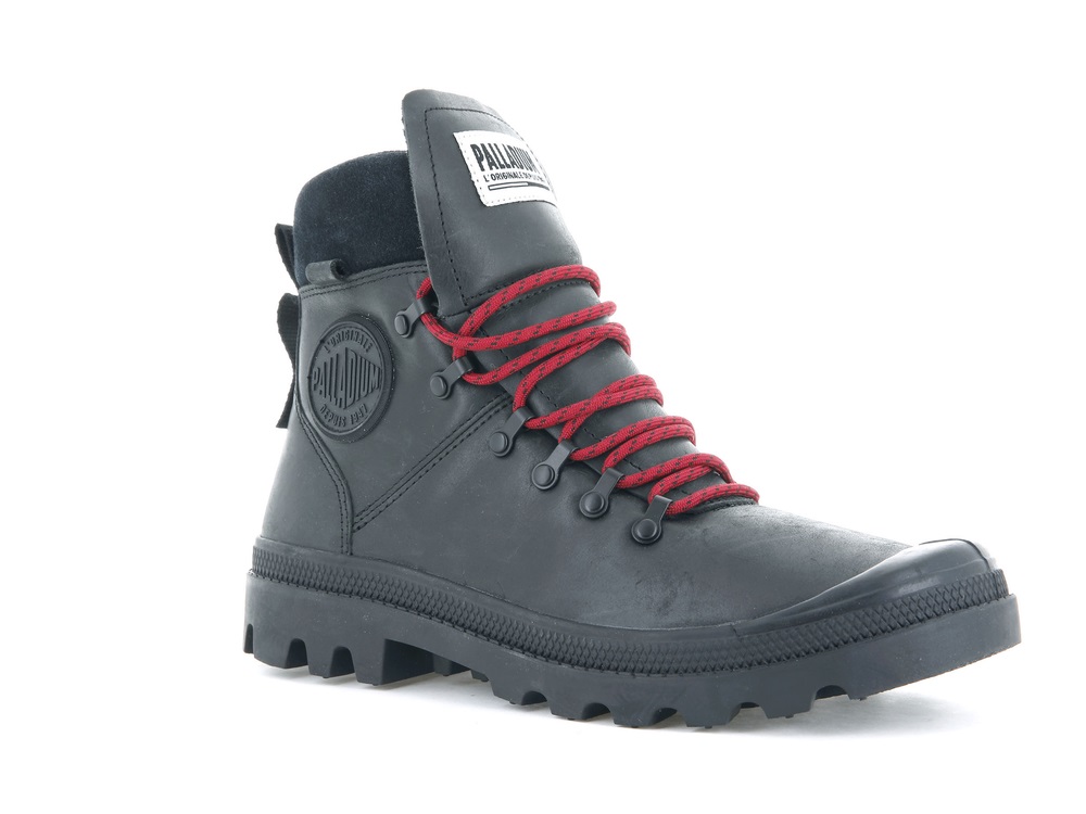 Zapatos Altas Palladium LEGION HIKER Hombre Negras | Costa Rica-58364